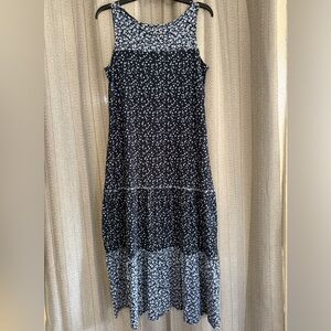 J. Jill Blue and White Maxi Skirt